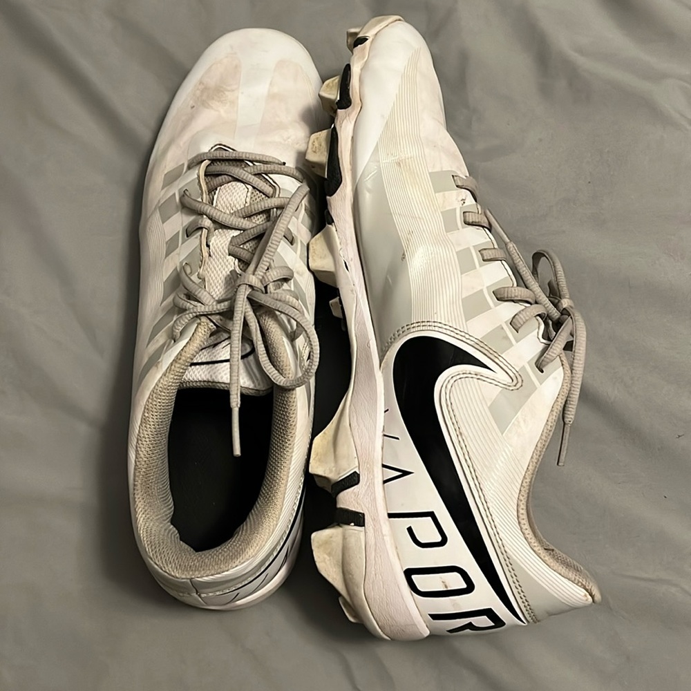 Black/white Nike football cleats